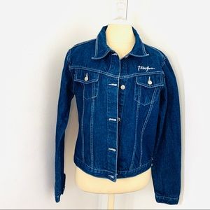 Phat Farm Ladies Denim Jacket Size XL Blue GUC